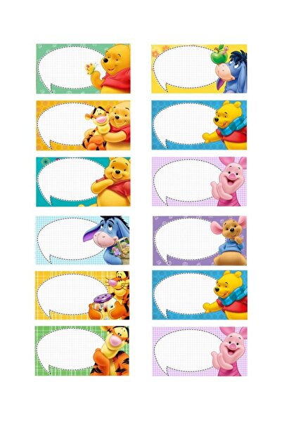 EyER Shoping Σημειωματάριο Βιβλίου Winnie The Pooh με Σχολική Ετικέτα 270 Τεμ...