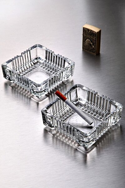 zemshop منفضتان فاخرتان مربعتان من ريان - كريستال هوم