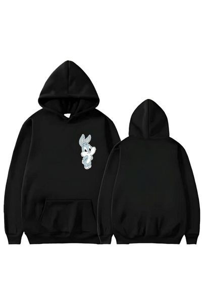 Genel Markalar KÜÇÜK BUGS BUNNY BASKLI KAPİŞONLU SWEAT
