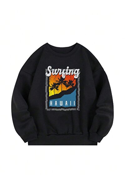 Adrift Hanorac termic subțire cu text grafic din seria Coke