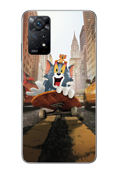 Merwish Xiaomi Redmi Note 12Pro (4G) Uyumlu Şeffaf Kapak Kayan Tom Ve Jerry D...