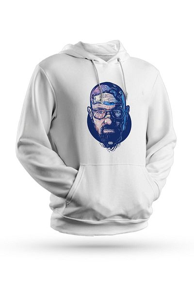 Pisa Art Φούτερ με κουκούλα Breaking Bad Printed White Unisex