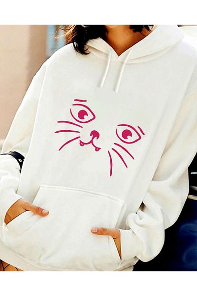 Pisa Art Γυναικείο φούτερ Cat Printed 04