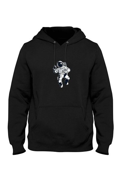 Pisa Art Φούτερ με κουκούλα με τσέπη με στάμπα Astronaut Bll2912