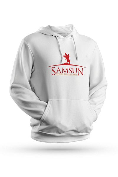 Pisa Art Φούτερ με κουκούλα Samsun με στάμπα λευκό Unisex