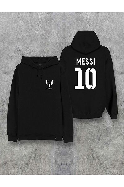 Pisa Art Φούτερ με φούτερ Messi10 Design Unisex Φούτερ με κουκούλα
