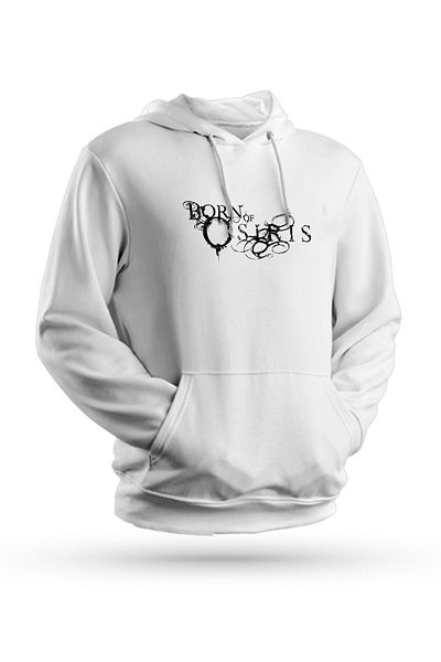 Pisa Art Φούτερ Born Of Osiris με στάμπα λευκό Unisex με κουκούλα