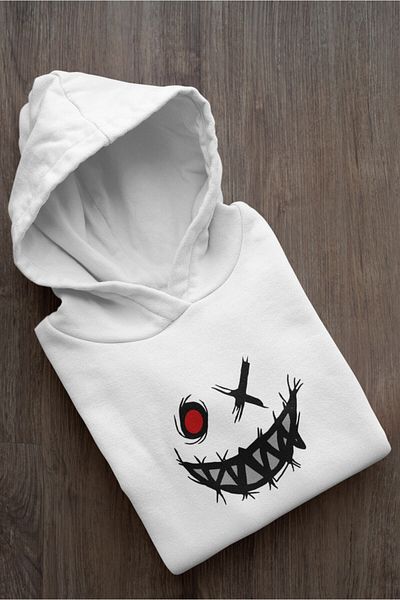 Pisa Art Φούτερ με κουκούλα Devil Smile Design