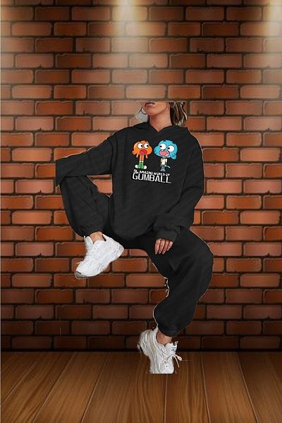Pisa Art Φούτερ Gumball Unisex με κουκούλα