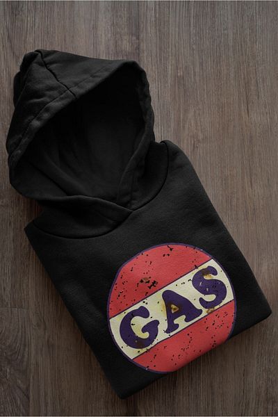 Pisa Art Φούτερ με ρετρό σχέδιο Gas
