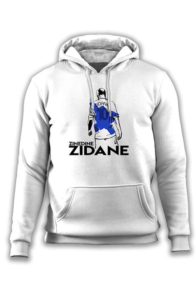 Pisa Art Zinédine Zidane - Φούτερ με κουκούλα της σειράς Legends Special Drawing Design