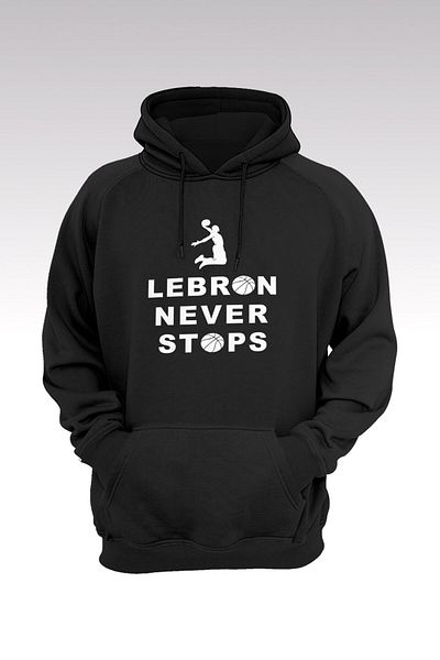 Pisa Art Φούτερ Lebron James 121 Μαύρη κουκούλα - Hoodie