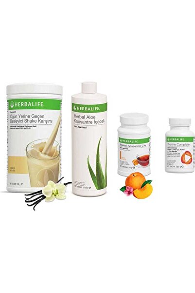 Herbalife Vanilya Shake  Şeftali Çay 50 gr Aloe Vera Thermo Tablet