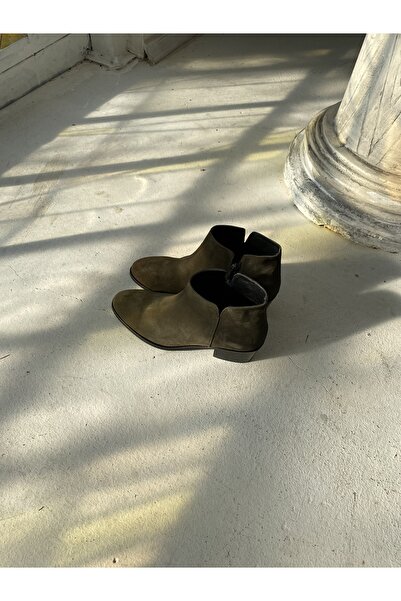 LA PASSION HAKİKİ SÜET TAMAMEN EL YAPIMI HAKİ WESTERN TOPUK BOT