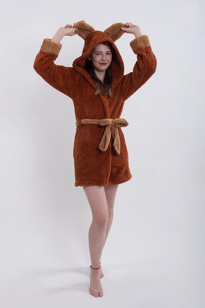 Znp Home Fleece | Wellsoft βελούδινη ρόμπα | Robdeshambr | Μπουρνούζι με κουκούλα