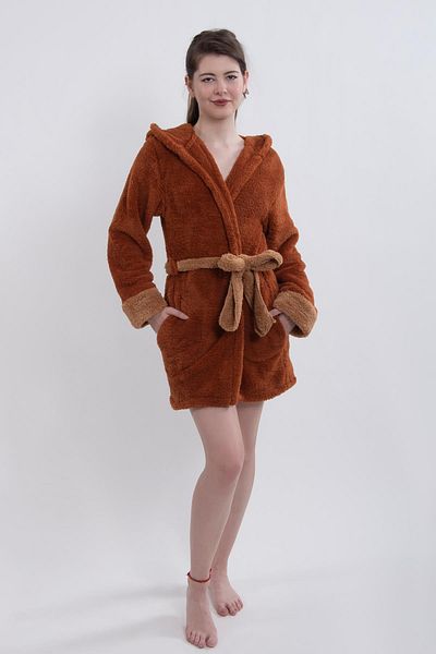 Znp Home Fleece | Wellsoft βελούδινη ρόμπα | Robdeshambr | Μπουρνούζι με κουκούλα