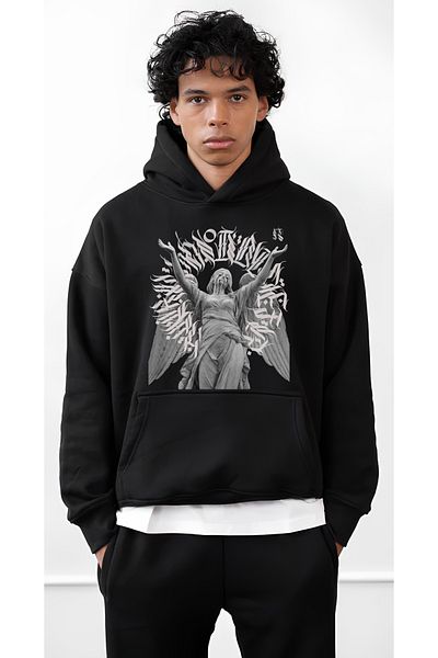 Edizen Φούτερ Pelonxa 2024 Oversize Hooded Premium βαμβακερό
