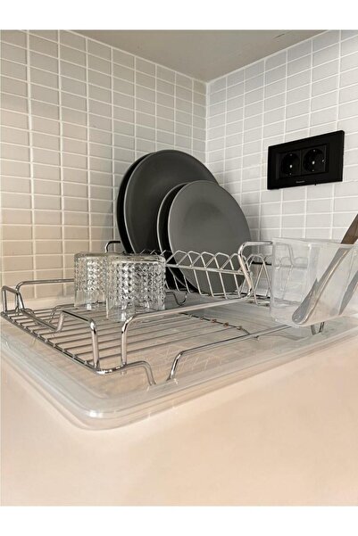 Favori Mutfak Galaxy плот за съдове и поставка за чаши, луксозен хром
