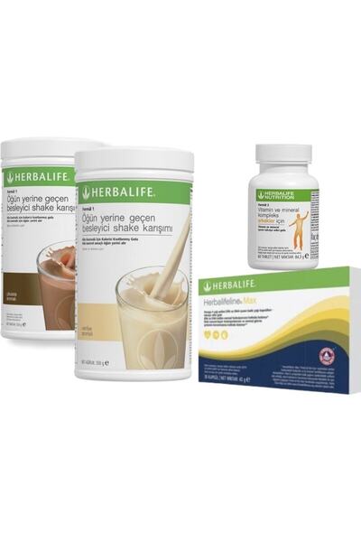 Herbalife vanilyalı Ve Çikolatalı Shake + Erkek Vitamin + Omega 3