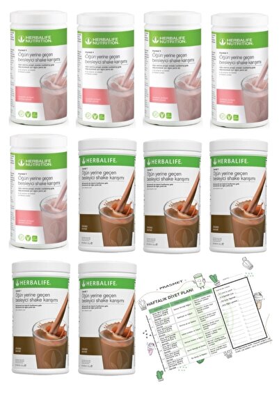 Herbalife Shake 5 Adet Çikolata 5 Adet Ahududu Aromalı Diyet Listesi Yaşam Koçum