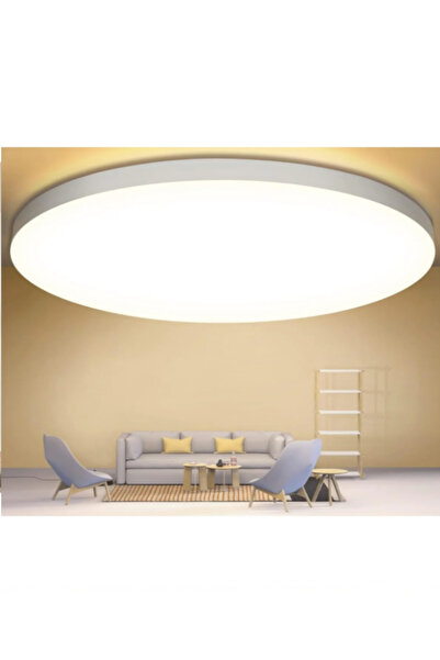 luxshome Sarı Işık Büyük Boy Tavana Sıfır Led Plofonyer Avize Armatür Banyo Tuvalet Balkon Lambası Armatürü