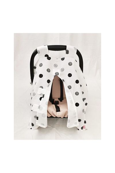 LusnikaStore Muslin Stroller Cover Set Stroller Cover, Stroller Cushion