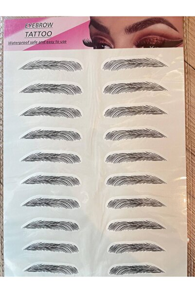 irtihal 2K Siyah Kaş Dövmesi Sticker Kalıcı Suya Dayanıklı Doğal Kaş Dövme
