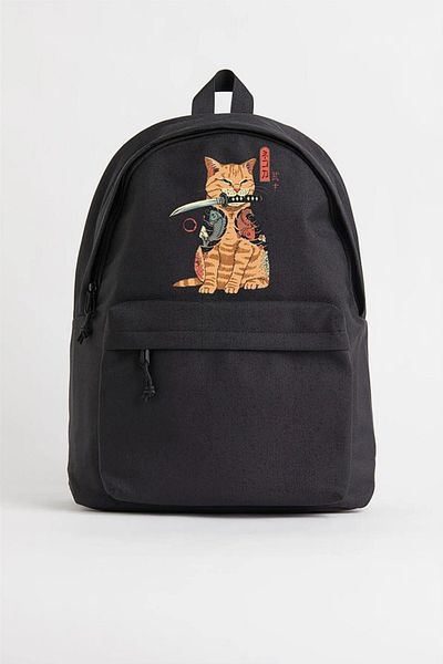 Gofeel Killer Cat Printed Unisex Backpack GOFEEL