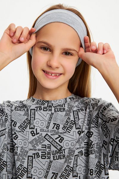 Babygiz Pantaloni scurți din bumbac pieptănat, din bumbac pentru fete, tricou Bandana Set 3 piese pentru partea de jos și partea de sus - Colecția Sport Confort 40