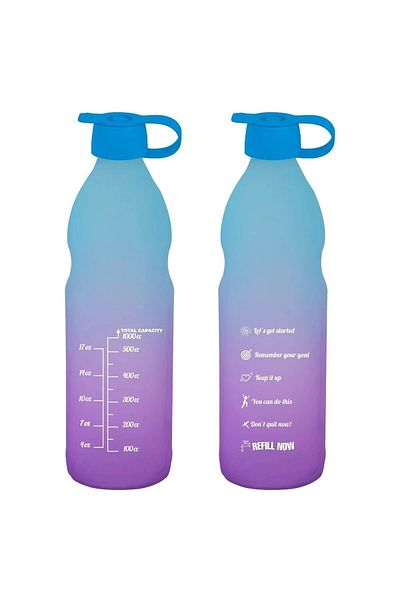 devigo Sticlă de apă motivațională de 1 Lt Sticlă de apă din sticlă 1000 ml