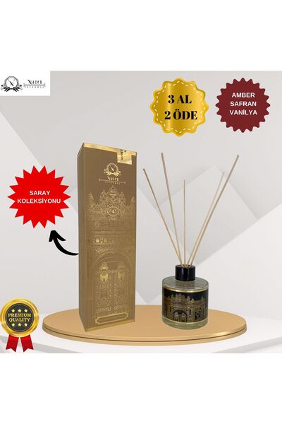 Nazen İstanbul Amber - Safran - Vanilya Saray Koleksiyonu Dekoratif 120 ml Ba...