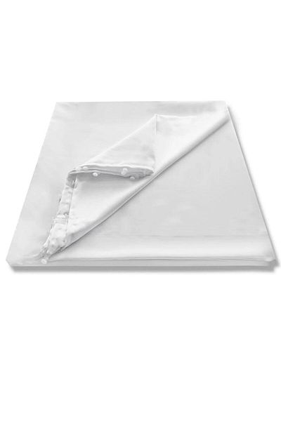 devigo Cortina de soare din satin gata cu cremă și opțiuni de culoare albă, 3 dimensiuni diferite
