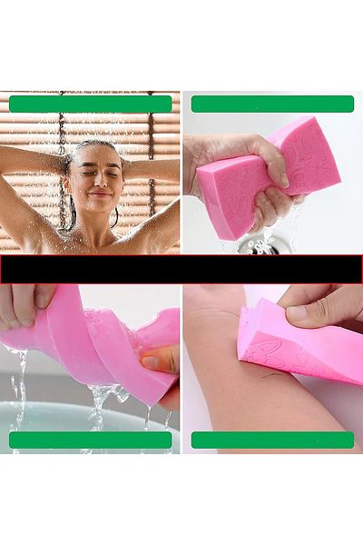 devigo Dirt Skin Removal Sponge Dirt Remover Sponge Exfoliating Bath Body Shower Sponge