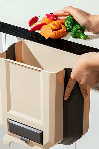 Genel Markalar Pratik Katlanabilir Askılı Mutfak, Karavan, Araba Çöp Kovası 9...