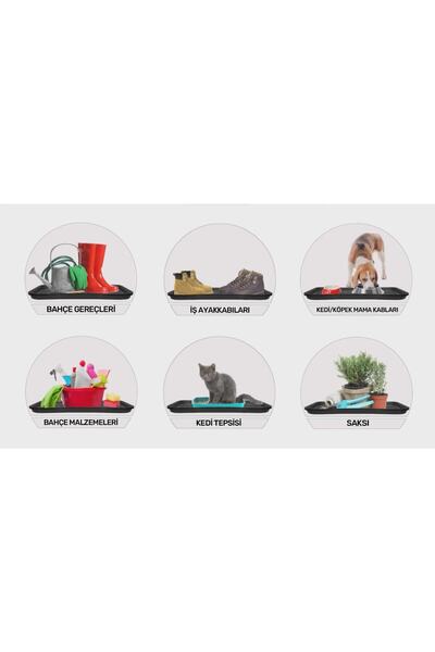 devigo Çok Amaçlı Ayakkabı Tepsisi, Saksı Tepsisi, Saksı Altlığı 35x71x3 Cm