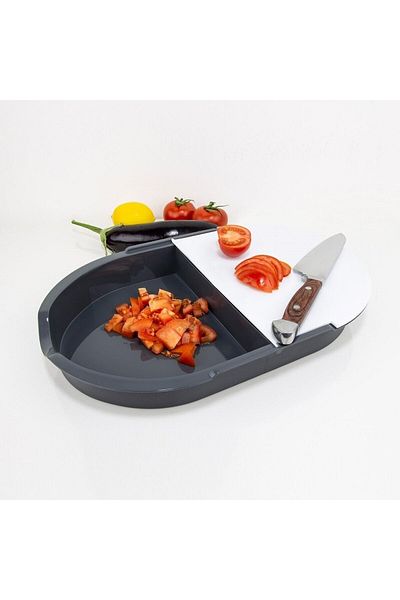 devigo Double Chamber Cutting Board