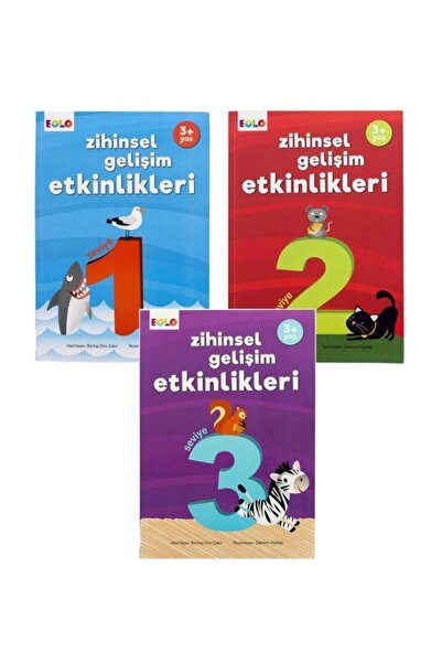eolo yayınları أكثر من 3 سنوات من أنشطة النمو العقلي - مجموعة من 3 كتب