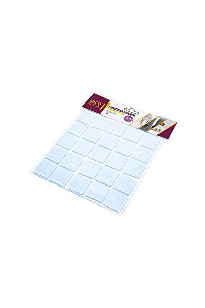 devigo Yapışkanlı Sandalye Koltuk Mobilya Ayak Keçesi 30x30 Mm Kare Zemin Kor...