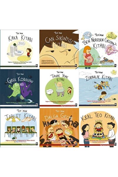 Bilgi Yayınevi Teo'nun Zorbalık Kitabı-teo’nun Tırnak Yeme Kitabı-teo’nun Tablet Kitabı-yağmur Artukmaç 9 Kitap Set