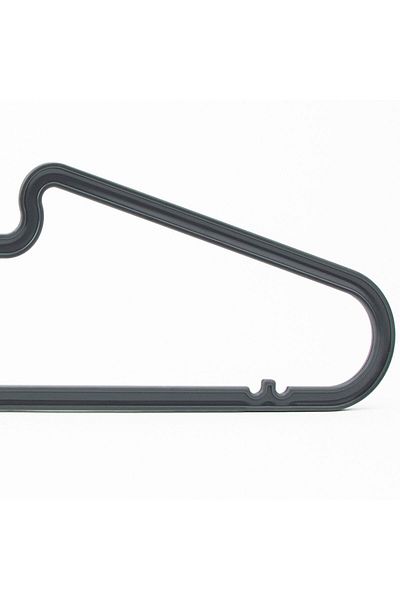 devigo 20-Piece Clothes Hangers Thin Model Anthracite