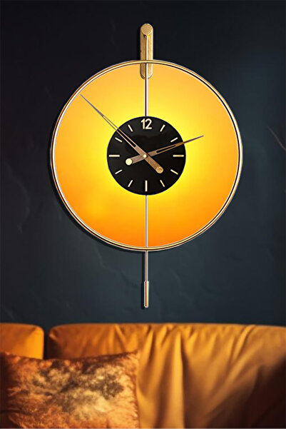 AGA KONSEPT İzmir Led Time 60 cm Gold, Kablosuz Pilli Led, Modern Dekoratif S...