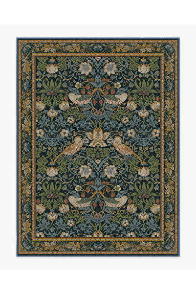 Rugs Modern Halı Серия  "Естествена красота " Декоративен килим с птичи и бот...