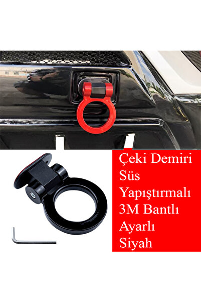 Universal Çeki Demiri Yapıştırma Süs Aksesuar Piano Black - Parlak Siyah