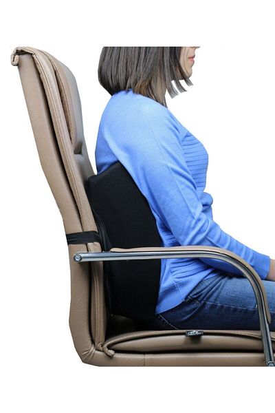 MEFKURE STORE Orthopedic Seat Cushion Vehicle Chair Lumbar Back Support Pillow Office