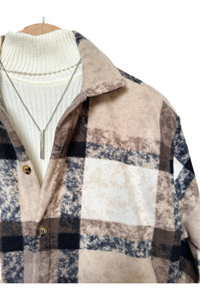 MİRMARONİ Ανδρικό πουκάμισο γιακά Oversize Βαμβακερό πουκάμισο ξυλοκόπο