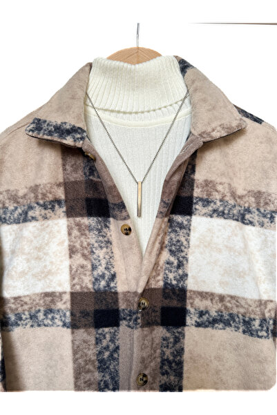 MİRMARONİ Ανδρικό πουκάμισο γιακά Oversize Βαμβακερό πουκάμισο ξυλοκόπο