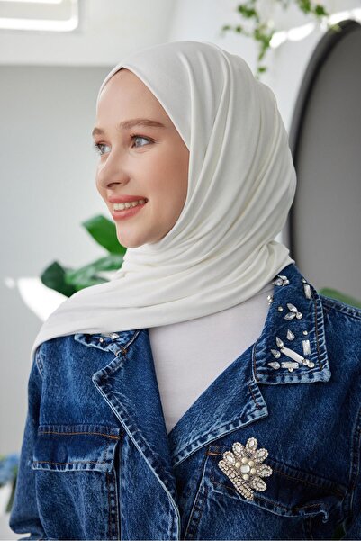 Şalland Penye Şal Ekru
