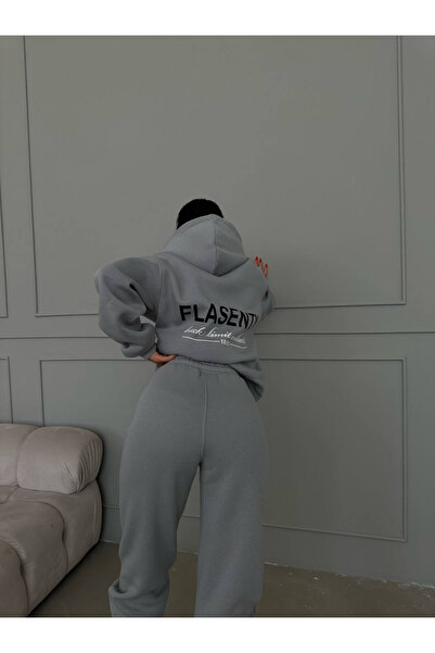 Machetta Flasenty Printed Oversize 3 Thread Hooded Tracksuit Set