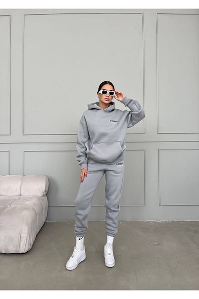 Machetta Σετ φόρμας με κουκούλα Flasenty Printed Oversize 3 κλωστών