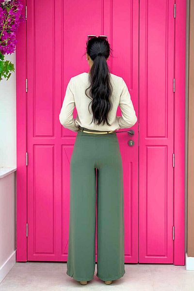 Bym Fashion Ζώνη με φερμουάρ Αξεσουάρ Παντελόνι Φούστα 0125 Χακί